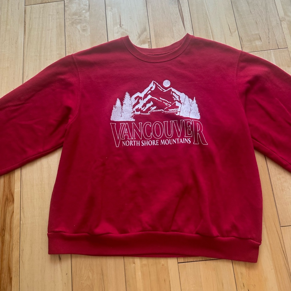 Hollister Women’s Small Red “Vancouver” Sweatshirt